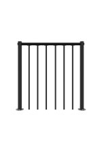 Balustradeleuning met verticale stangen en PVC-handleuning - Afbeelding 2