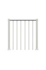 Balustradeleuning met verticale stangen en PVC-handleuning - Afbeelding 3
