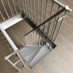Ruimtebesparende trap d ́Opera T20 render-1